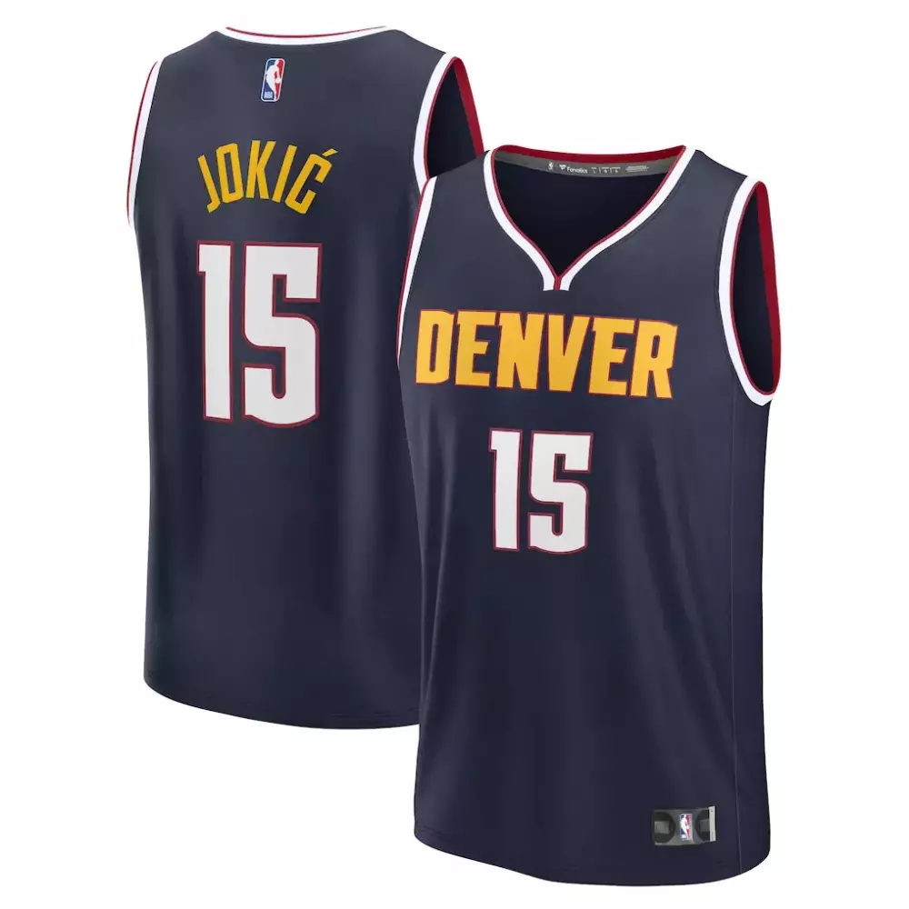 Nikola Jokic Denver Nuggets Fanatics Fast Break Replica Player Jersey | Icon Edition Navy | For Men, Women & Youth