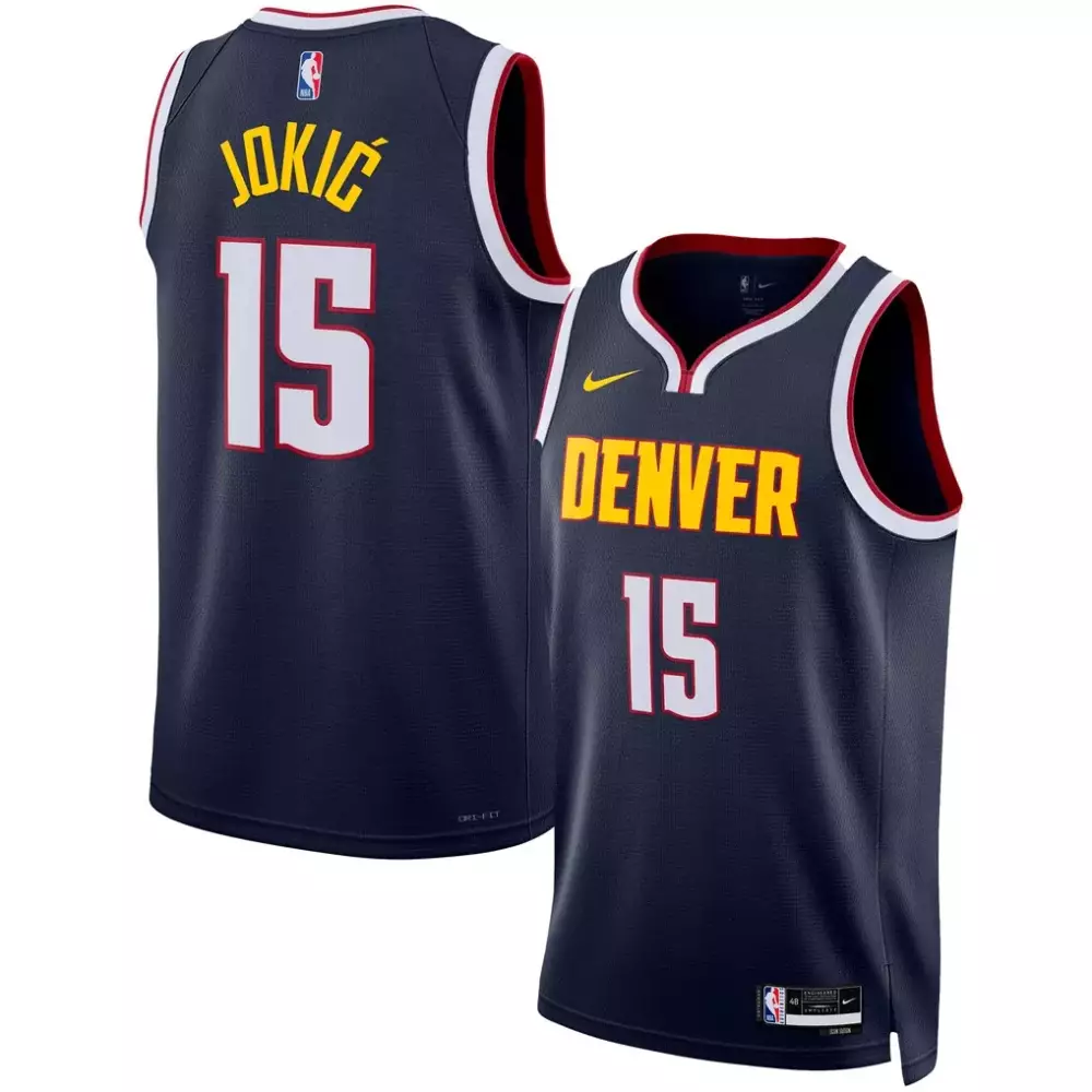Nikola Jokic Denver Nuggets Nike Unisex Swingman Jersey | Icon Edition Navy | Replica Fan Gear for Men, Women & Youth