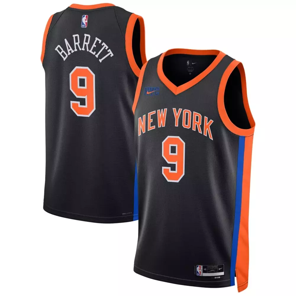 RJ Barrett New York Knicks Nike Swingman Jersey | Black City Edition 2022-23 | Fan Gear for Men, Women & Youth