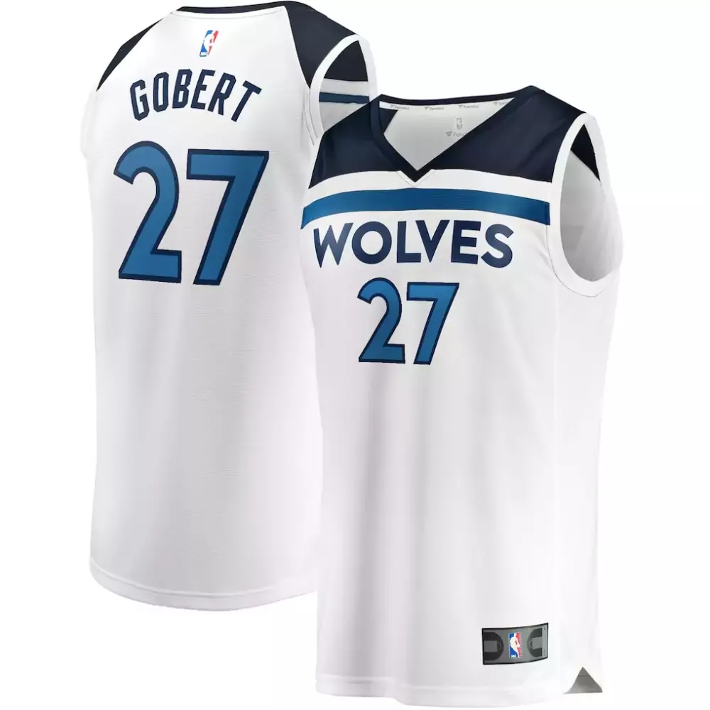 Rudy Gobert Minnesota Timberwolves Fanatics Fast Break Replica Player Jersey | Association Edition White | Fan Gear for Men, Women & Youth
