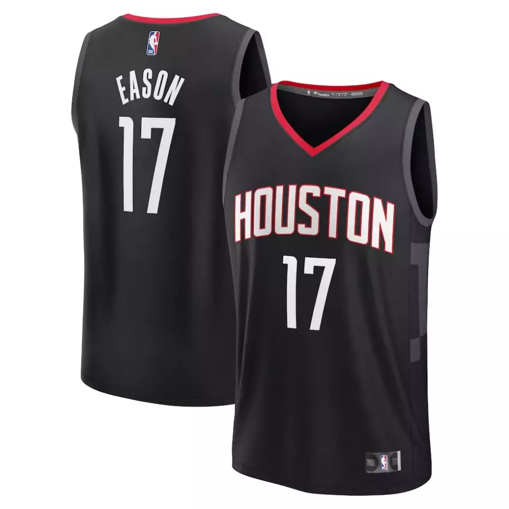 Tari Eason Houston Rockets Fast Break Replica Jersey | Statement Edition Black Fan Gear for Men, Women & Youth