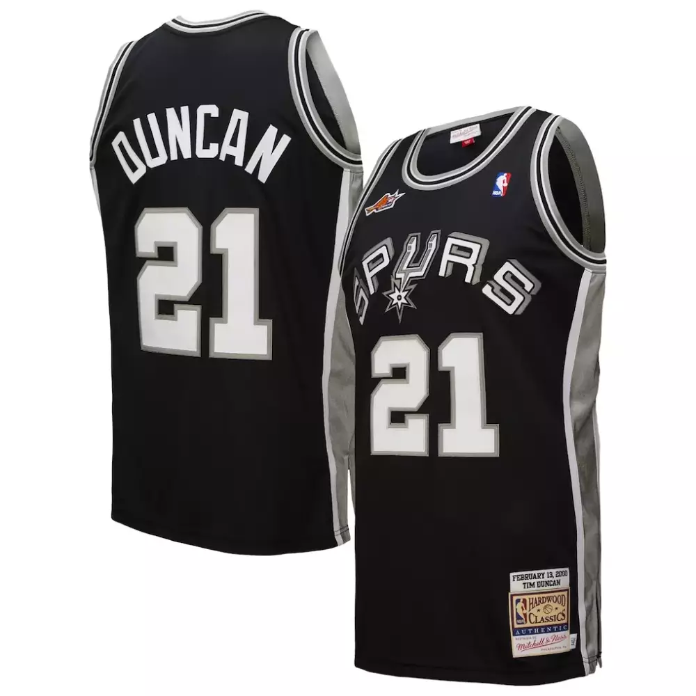 Tim Duncan San Antonio Spurs Mitchell & Ness 2000 NBA All-Star Game Jersey | Authentic Black Fan Gear | For Men, Women & Youth