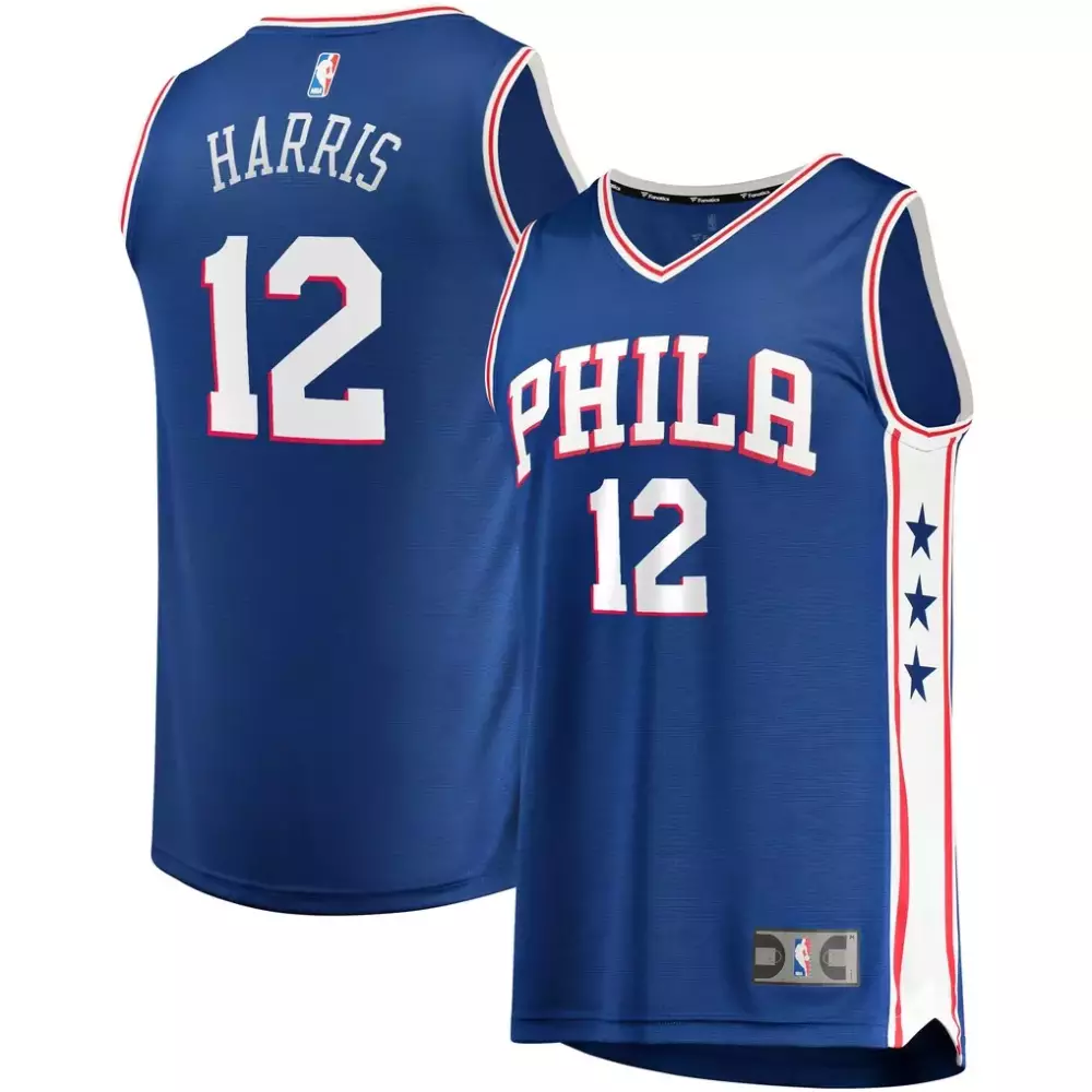 Tobias Harris Philadelphia 76ers Fanatics Fast Break Replica Player Team Jersey | Icon Edition Royal | For Men, Women & Youth