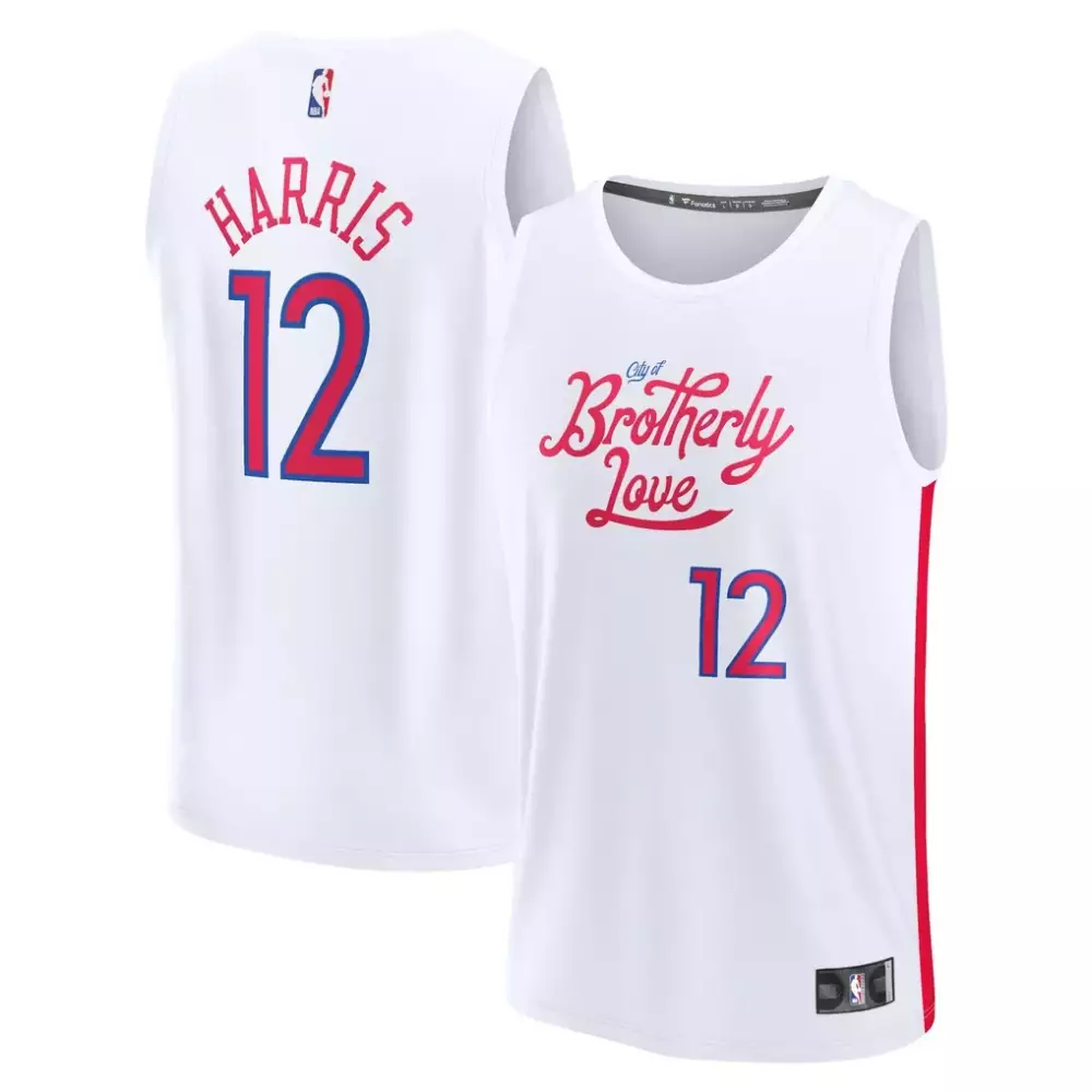 Tobias Harris Philadelphia 76ers Youth Fastbreak Jersey | City Edition White | Fan Gear for Men, Women & Youth
