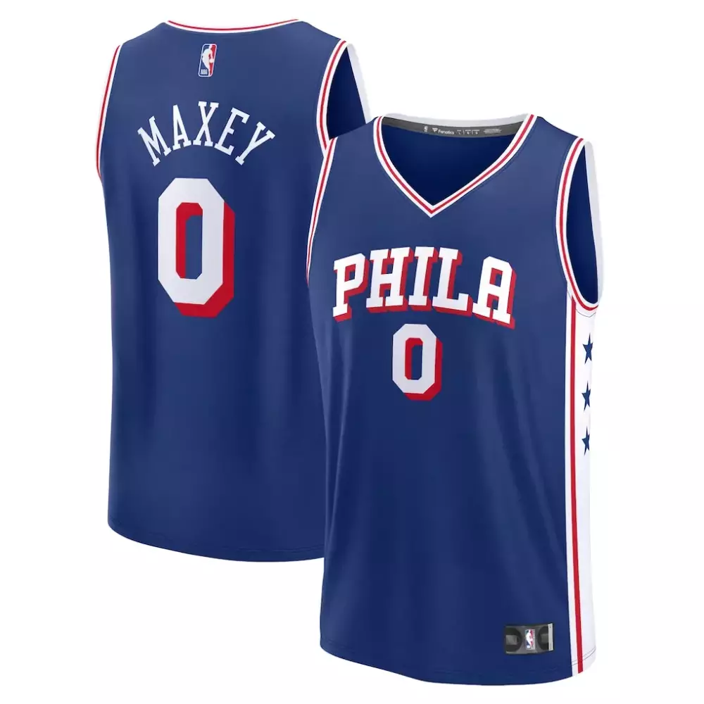 Tyrese Maxey Philadelphia 76ers Youth Fast Break Replica Player Jersey | Icon Edition Royal | Limited Edition Fan Gear | For Men, Women & Youth
