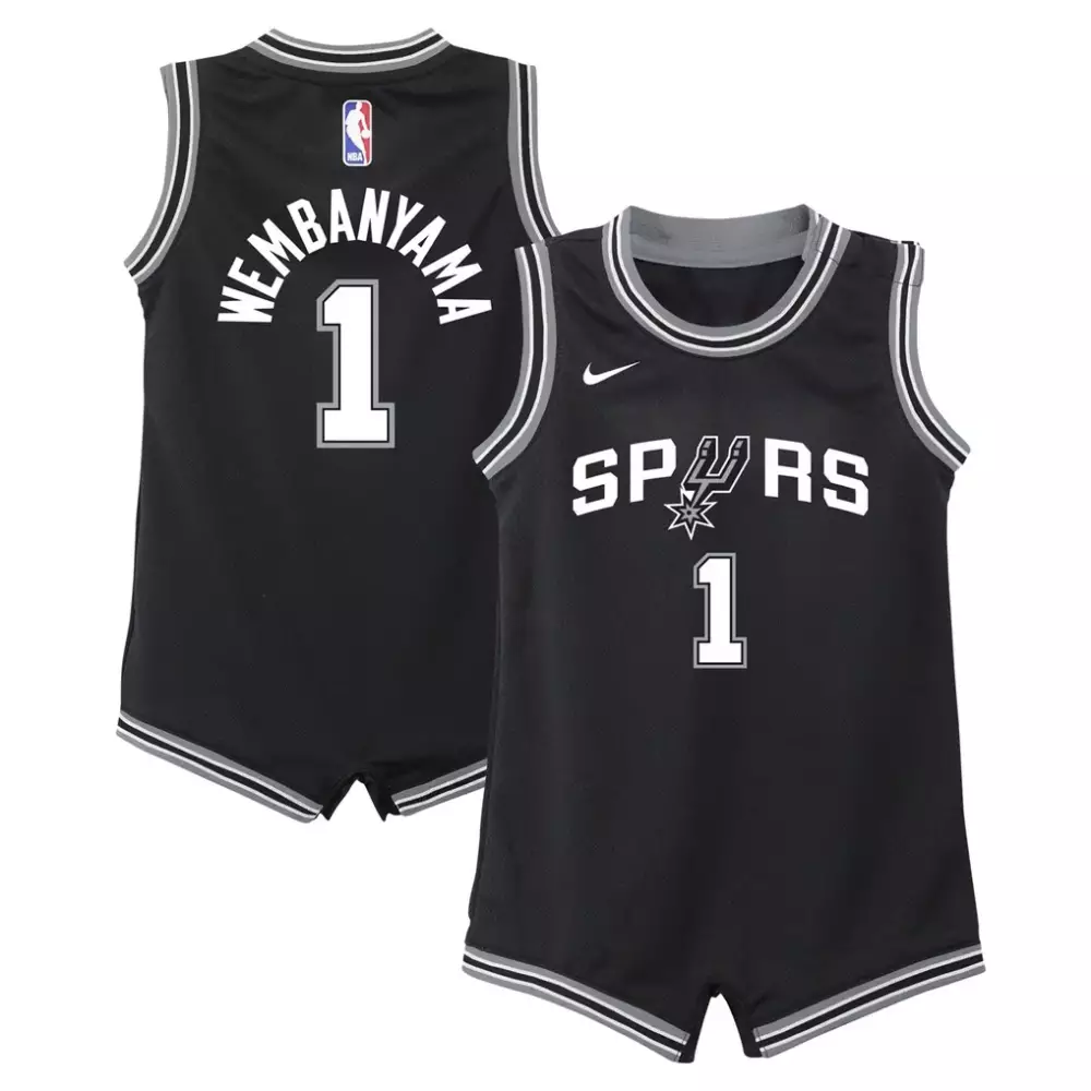 Wembanyama San Antonio Spurs Nike Infant Swingman Player Jersey | Icon Edition Black | Gift Idea for Men, Women & Youth