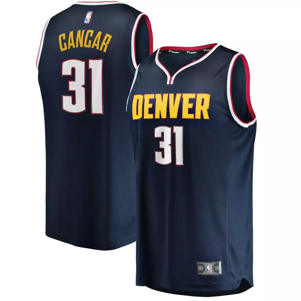 Vlatko Cancar Denver Nuggets 2021-22 Fast Break Replica Jersey | Icon Edition Navy | For Men, Women & Youth
