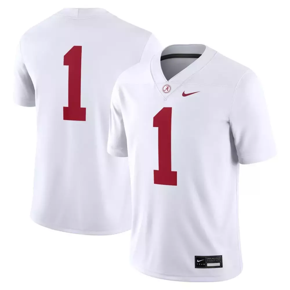 Nike Alabama Crimson Tide Game Jersey | Crisp White Style | Perfect for Game Day Outfits | For Men, Women & Youth