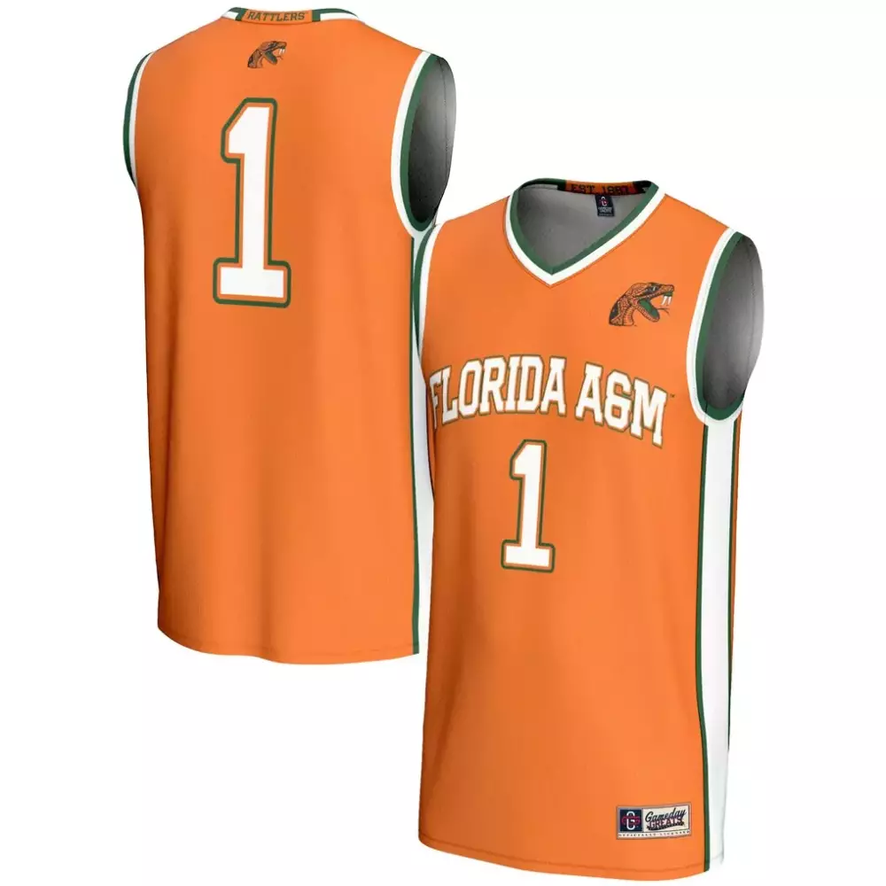 Florida A&M Rattlers Gameday Greats Unisex Lightweight Basketball Jersey | Orange | Fashion Fan Gear for Men, Women & Youth