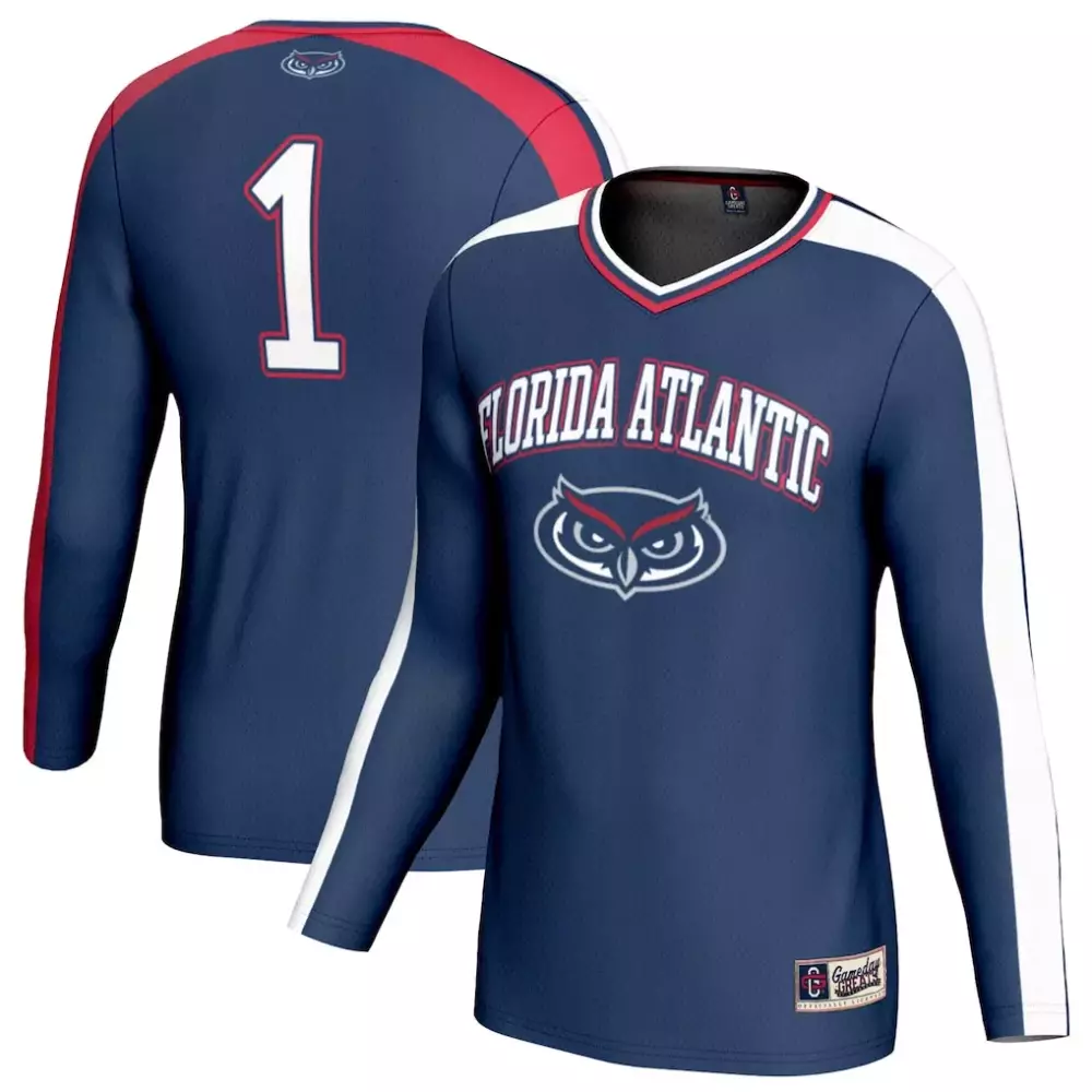 Florida Atlantic Owls 1 Gameday Greats Unisex Lightweight Volleyball Jersey | Navy | Collegiate Fashion | For Men, Women & Youth