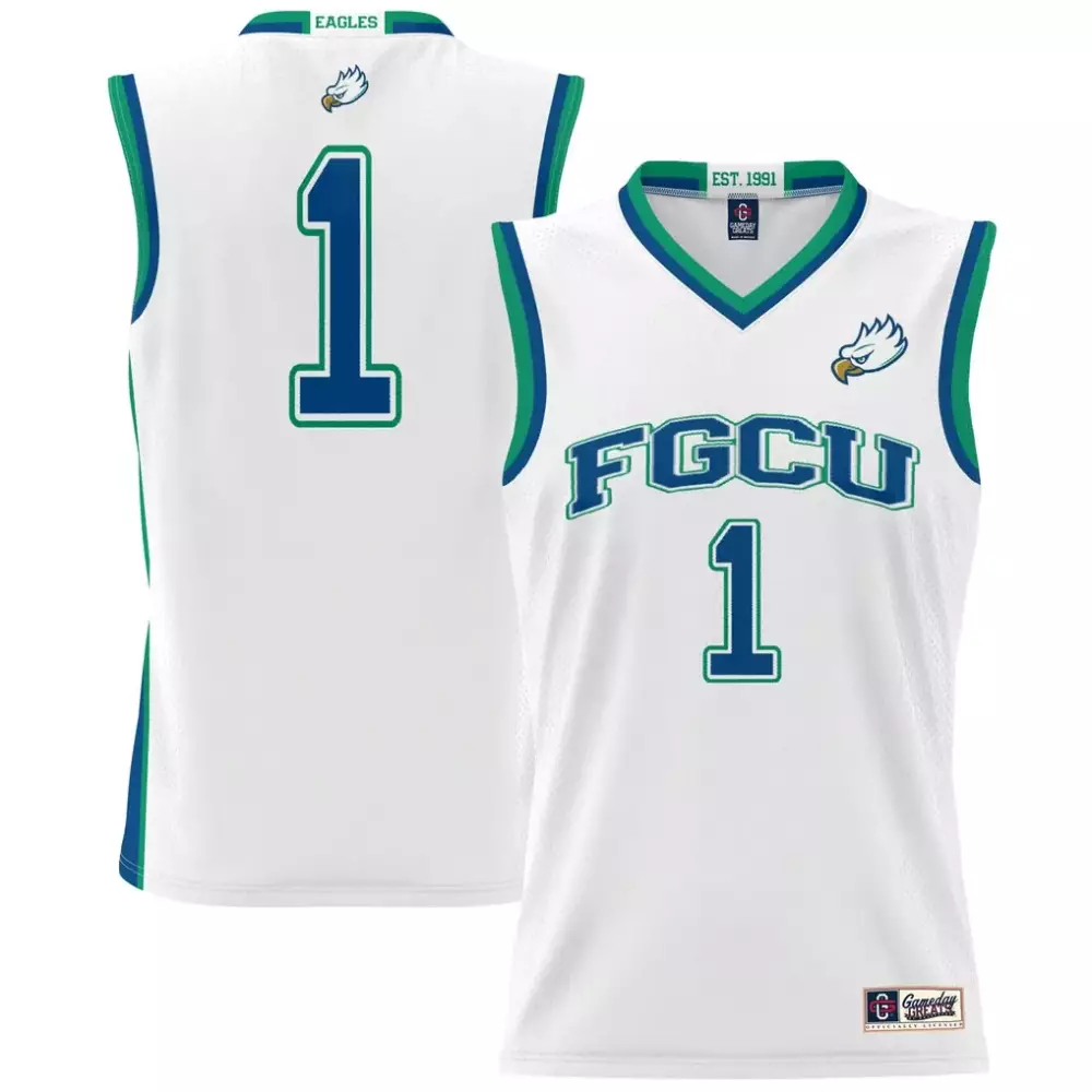 Florida Gulf Coast Eagles Gameday Greats Youth Lightweight Basketball Jersey | White | Fan Gear for Game Day | For Men, Women & Youth
