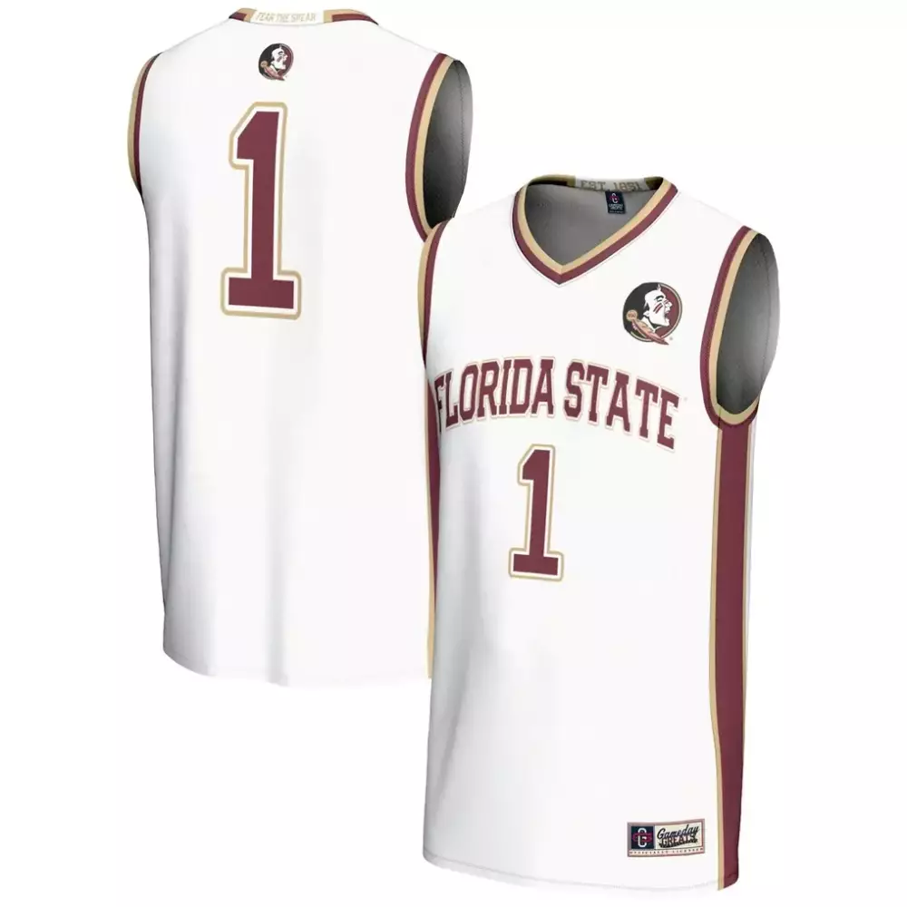 Florida State Seminoles Gameday Greats Lightweight Basketball Jersey | White | Replica Fan Gear for Men, Women & Youth