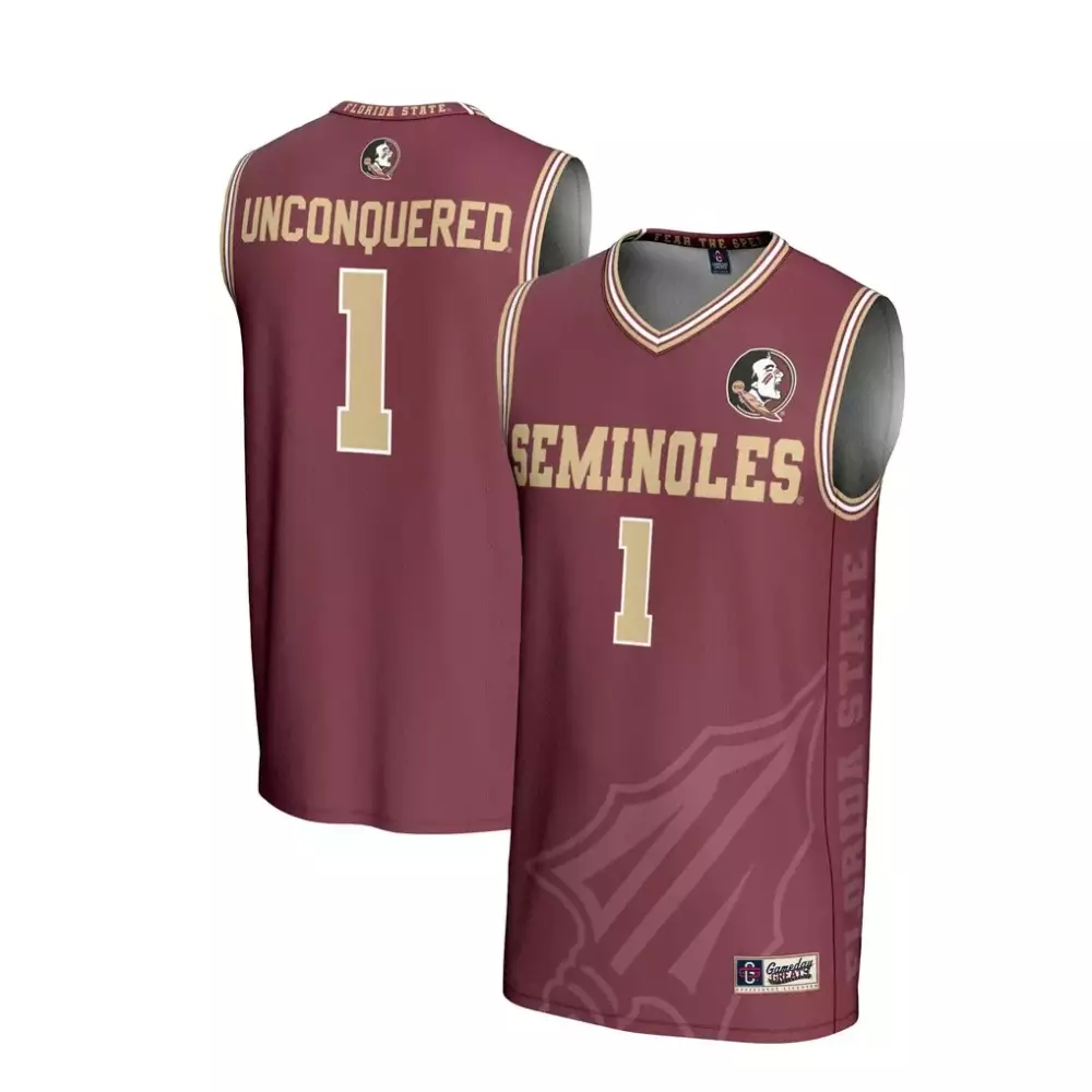 Florida State Seminoles Gameday Greats Unisex Lightweight Icon Print Basketball Jersey | Garnet | Fashion Gift for Men, Women & Youth