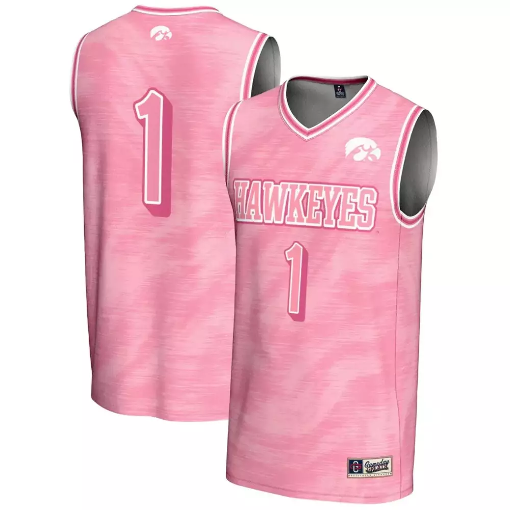 Iowa Hawkeyes Gameday Greats Unisex Lightweight Basketball Jersey | Pink | Stylish Fan Gear for Game Day | For Men, Women & Youth