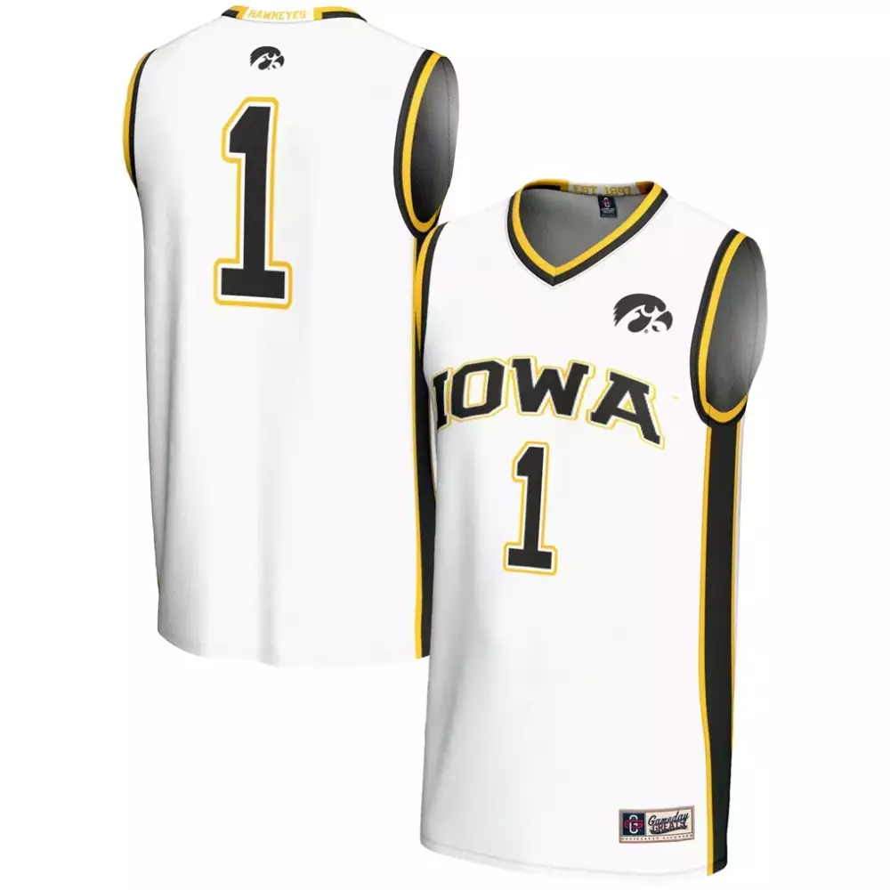 Iowa Hawkeyes Gameday Greats Youth Lightweight Basketball Jersey | White | Perfect for Game Day | Fan Gear for Kids