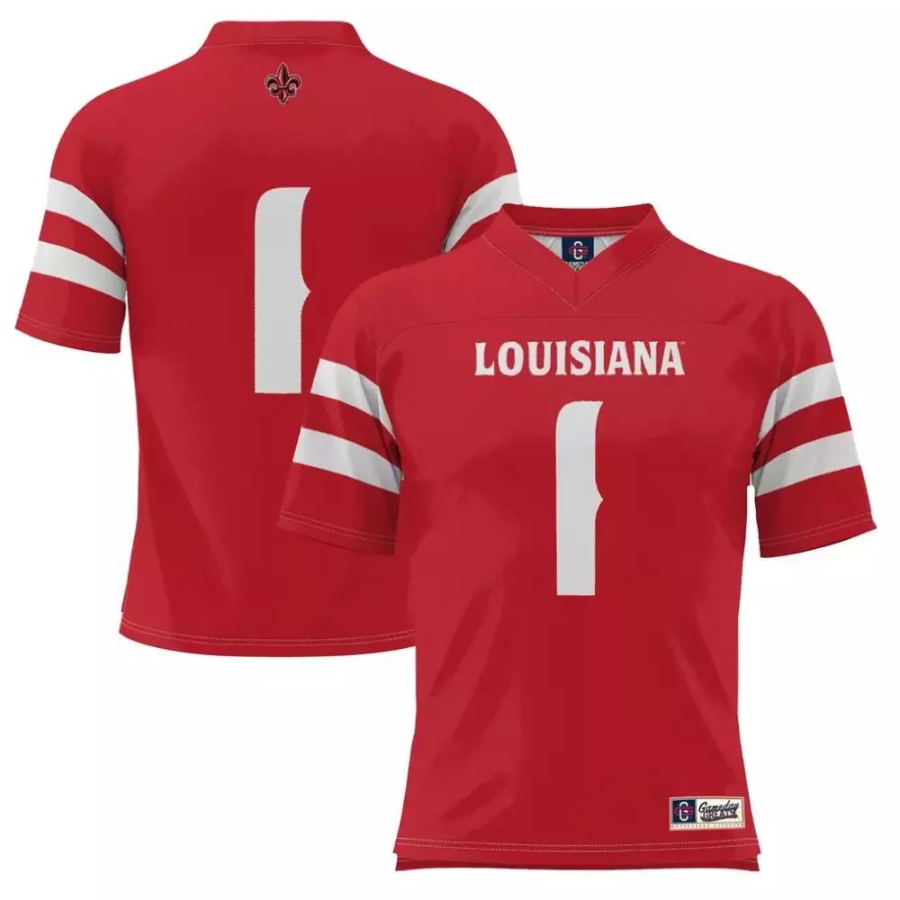 Louisiana Ragin Cajuns Gameday Greats Football Jersey | Red Color | Fan Gear for Game Day | For Men, Women & Youth