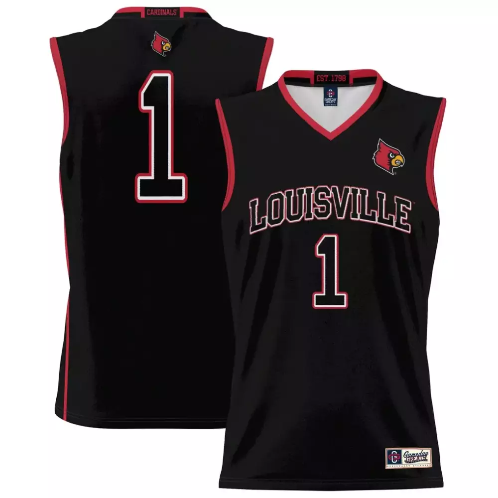 Louisville Cardinals Gameday Greats Unisex Lightweight Basketball Jersey | Black | Game Day Outfit for Men, Women & Youth