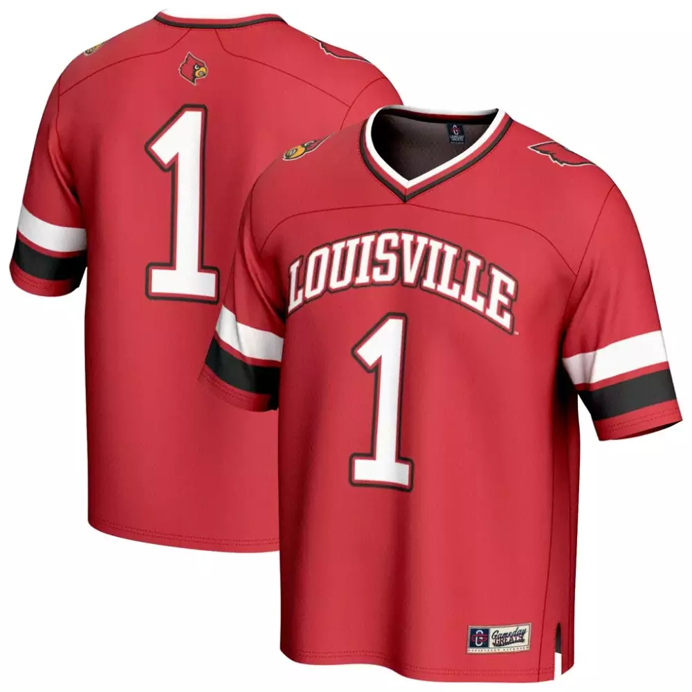 Louisville Cardinals Gameday Greats Unisex Lightweight Collegiate Football Jersey | Red | Stylish Fan Gear for Men, Women & Youth