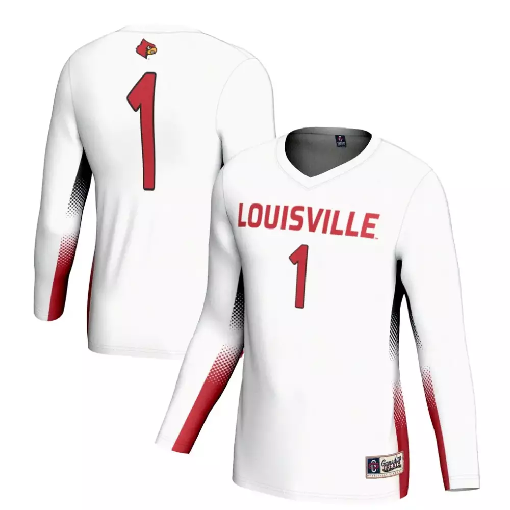 Louisville Cardinals Gameday Greats Unisex Lightweight Volleyball Jersey | White | Perfect Gift Idea for Fans | For Men, Women & Youth
