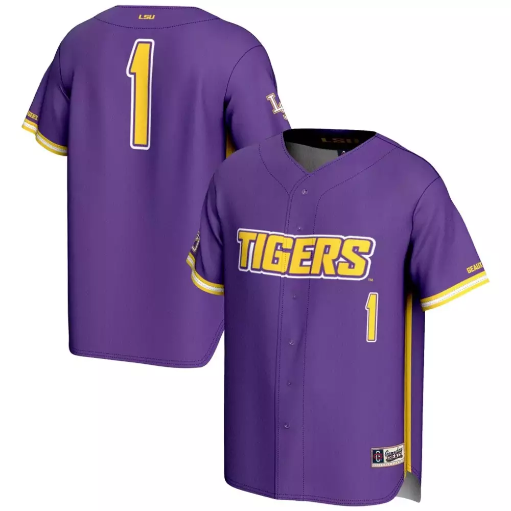 LSU Tigers Gameday Greats Lightweight Baseball Fashion Jersey | Purple | Stylish Fan Gear | For Men, Women & Youth