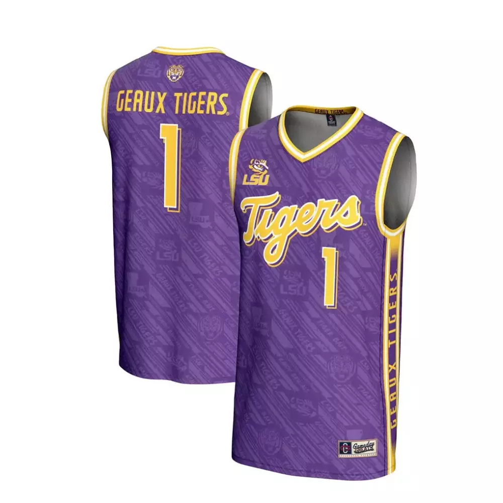 Unisex LSU Tigers Gameday Greats Lightweight Highlight Print Basketball Jersey | Purple | Stylish Fan Gear | For Men, Women & Youth