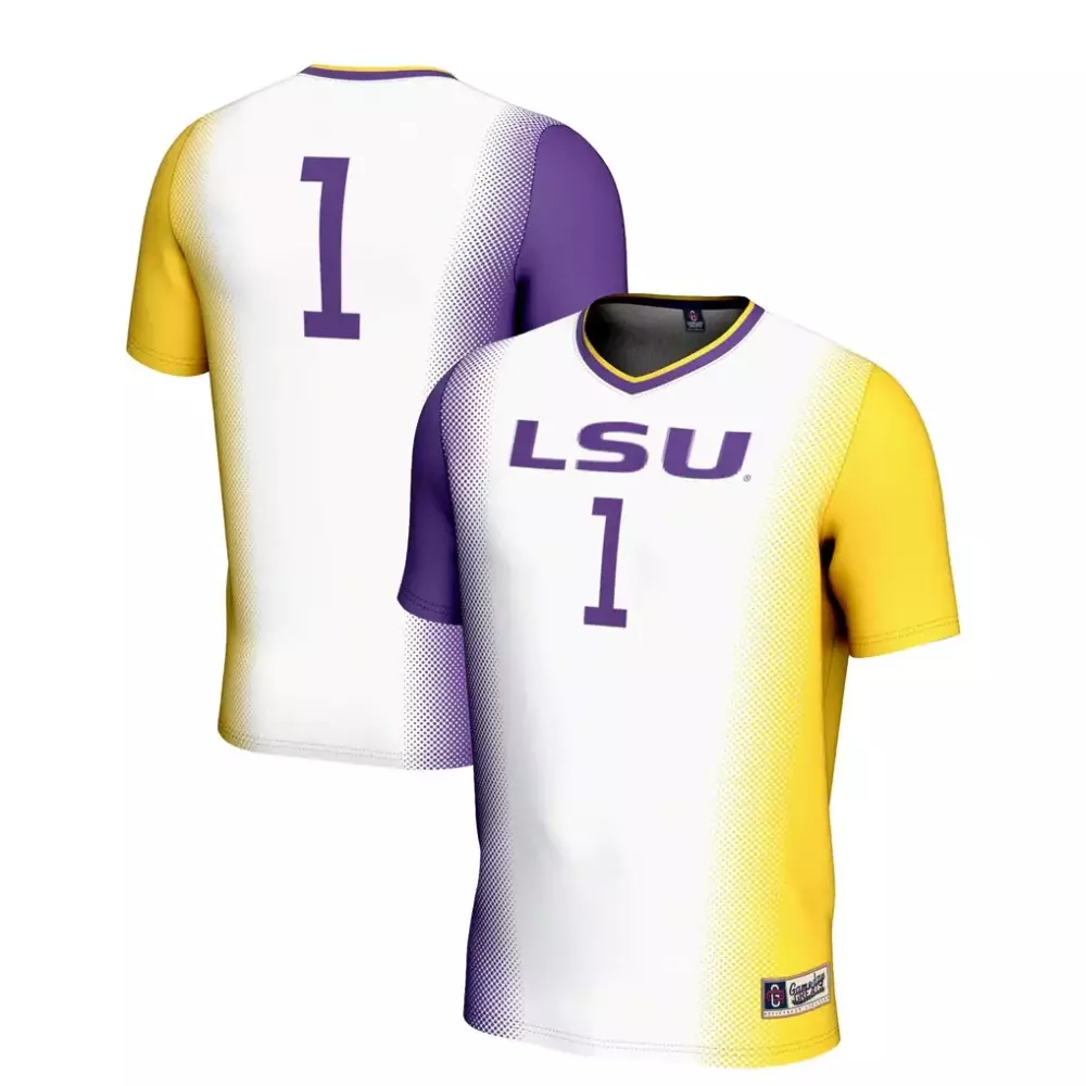 Unisex LSU Tigers Gameday Greats Lightweight Women's Soccer Jersey | White | Stylish Fan Gear | For Men, Women & Youth