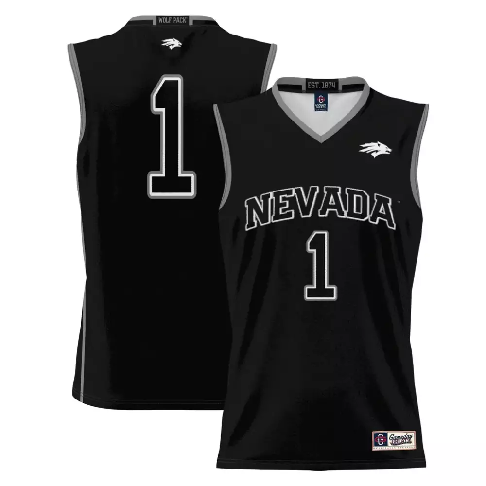 Custom Nevada Wolf Pack  1 Gameday Greats Lightweight Basketball Replica Jersey – Black