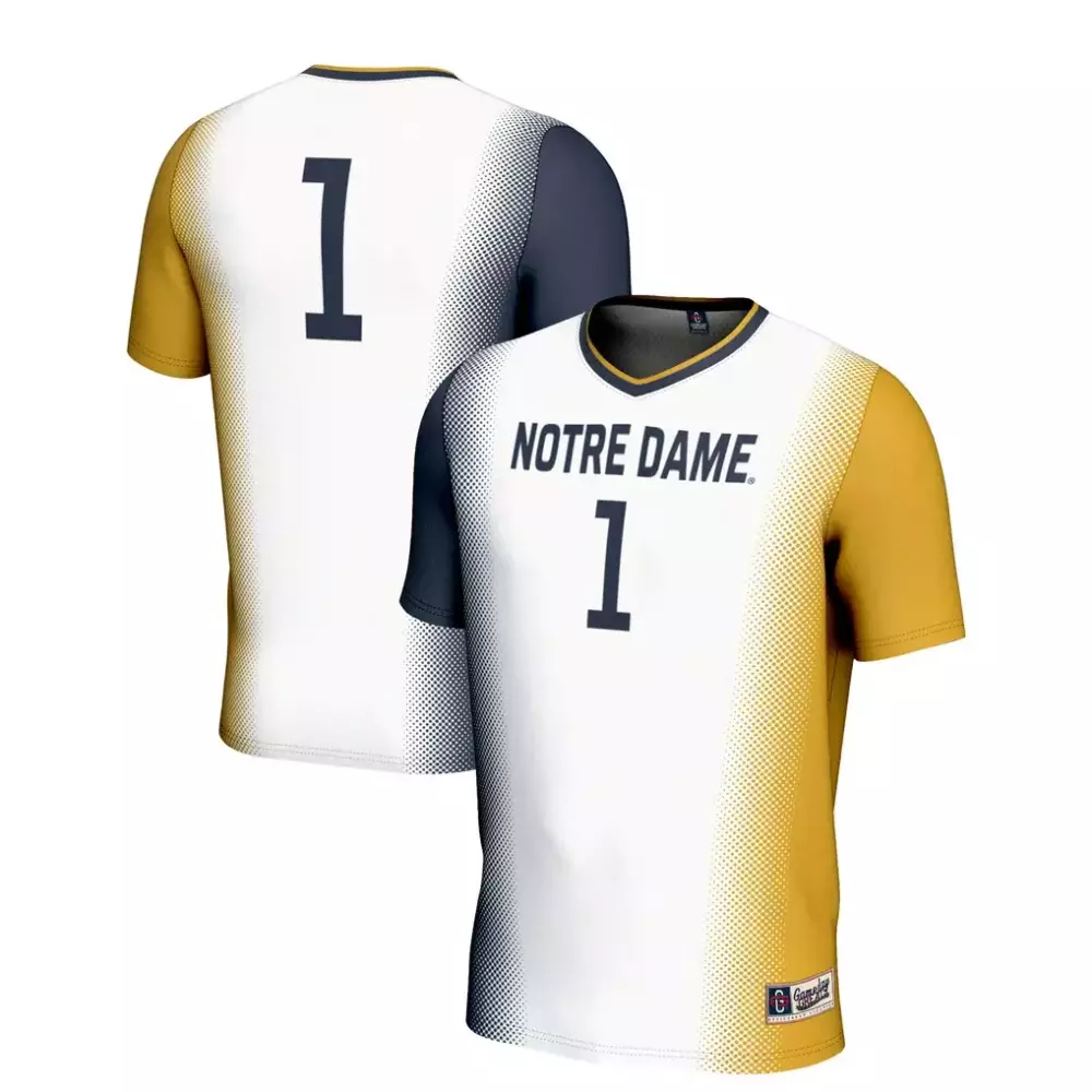 Notre Dame Fighting Irish Youth Lightweight Women's Soccer Jersey | White Fashion Style | Game Day Outfit for Men, Women & Youth