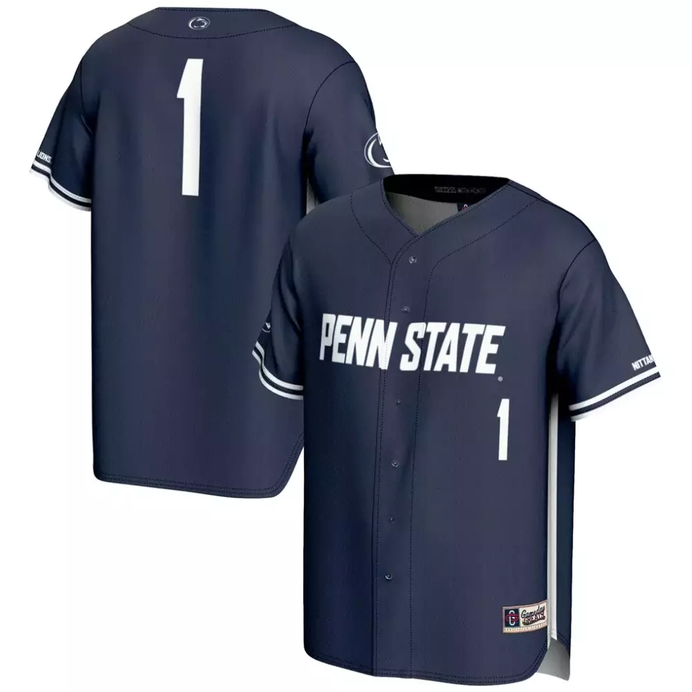 1 Penn State Nittany Lions Gameday Greats Lightweight Baseball Jersey | Navy | Fan Gear for Men, Women & Youth