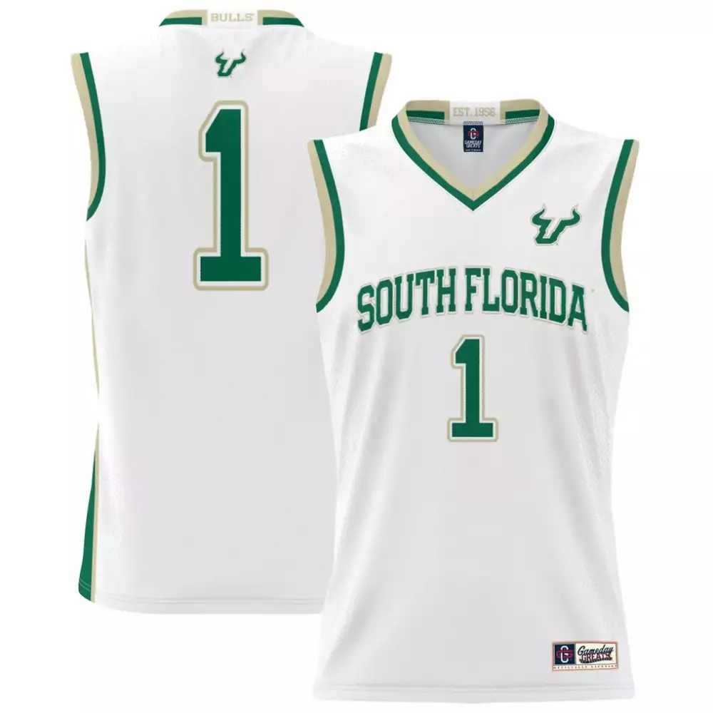 South Florida Bulls Gameday Greats Unisex Lightweight Basketball Jersey | White Fan Gear for Men, Women & Youth