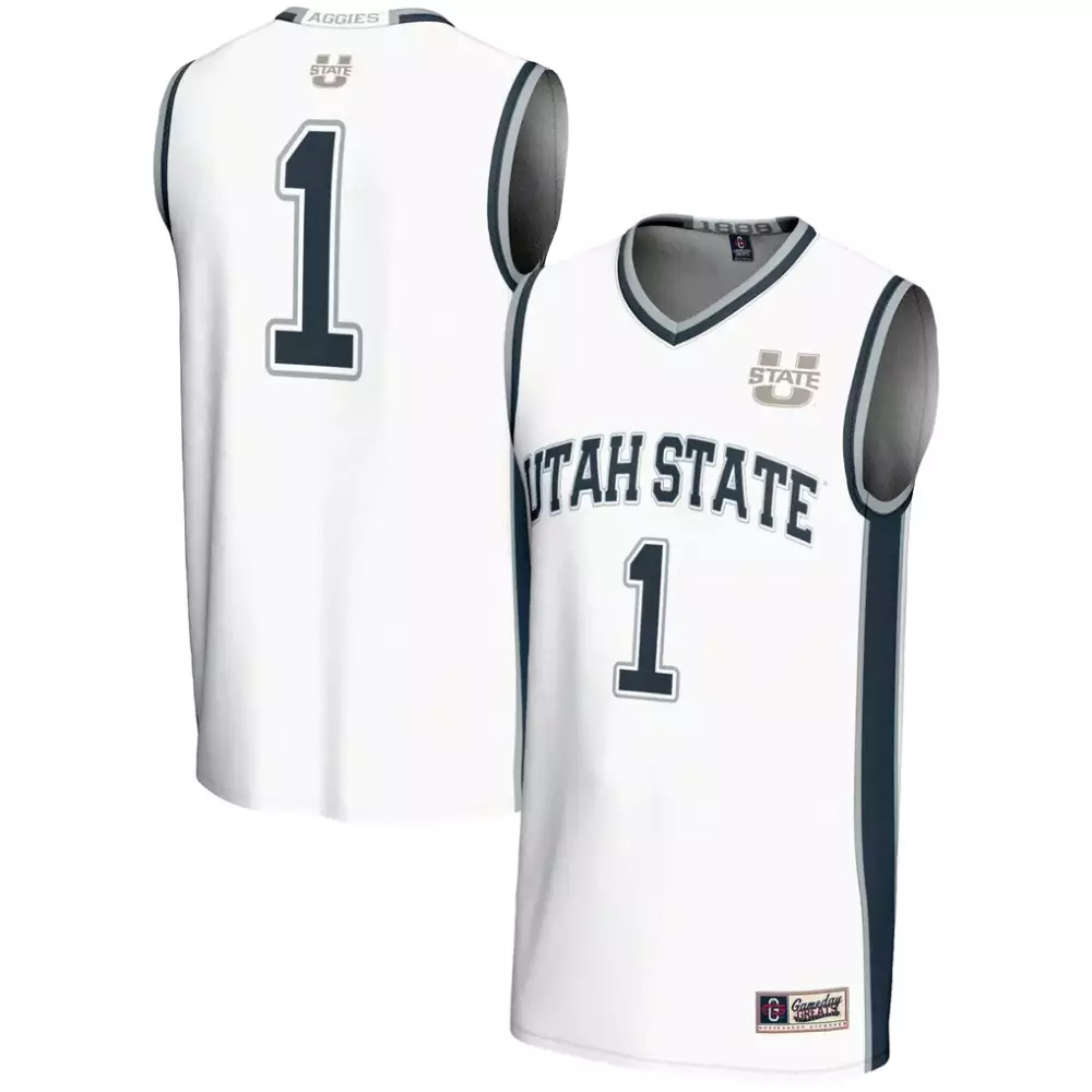 Customizable Utah Utes  Gameday Threads 1 State Aggies Greats Lightweight Basketball Jersey – White