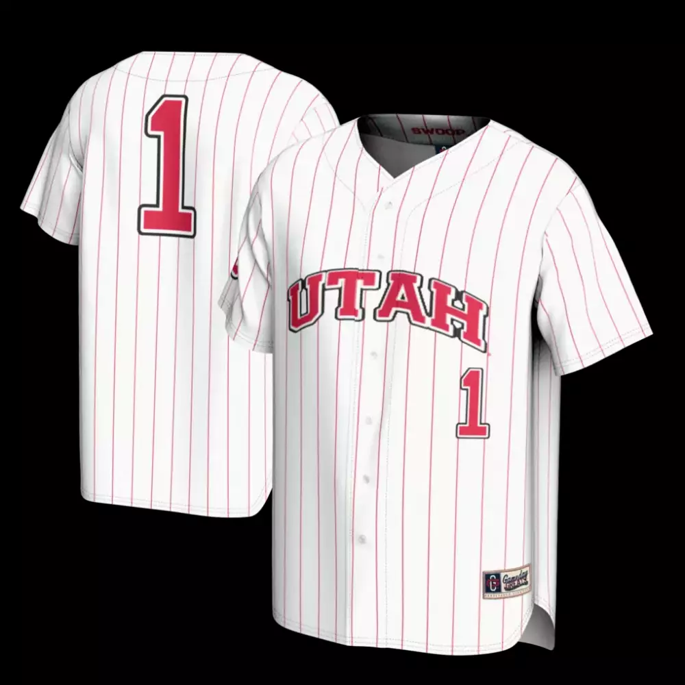 Custom Utah Utes  1 Gameday Greats Lightweight Baseball Fashion Baseball Jersey – White
