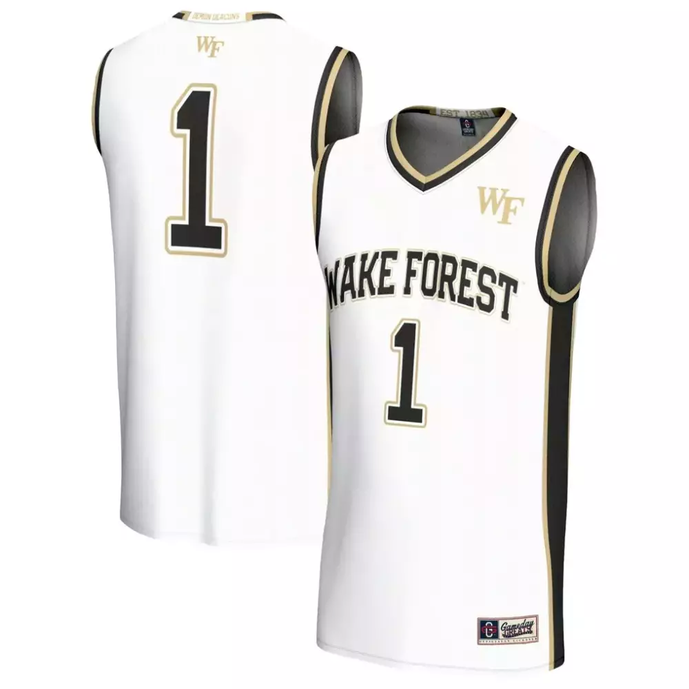 Custom Wake Forest  Gameday Legends 1 Demon Deacons Greats Lightweight Basketball Fashion Jersey – White