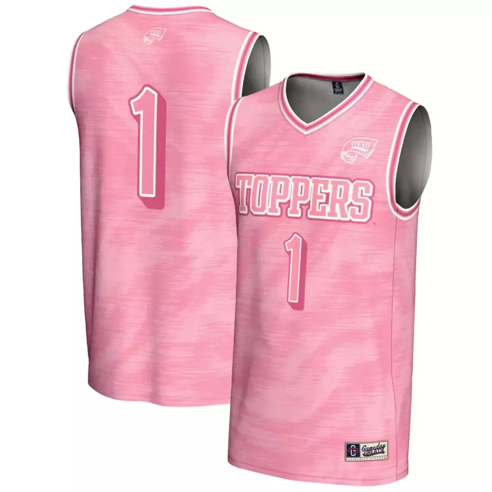 Custom Kentucky Wildcats  1 Western Hilltoppers Gameday Greats Lightweight Basketball Jersey – Pink