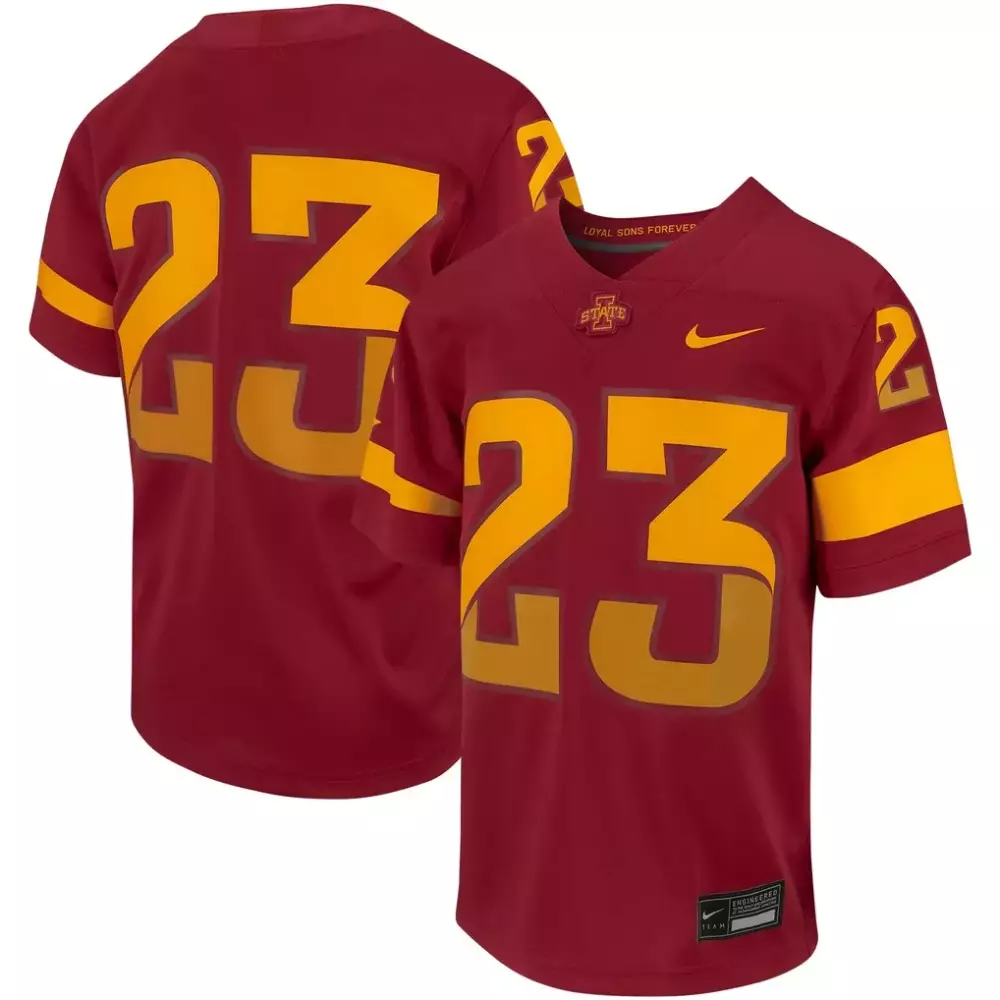 Personalized Iowa Hawkeyes  23 Brock Purdy Untouchable Replica Game Football Jersey – Cardinal Red