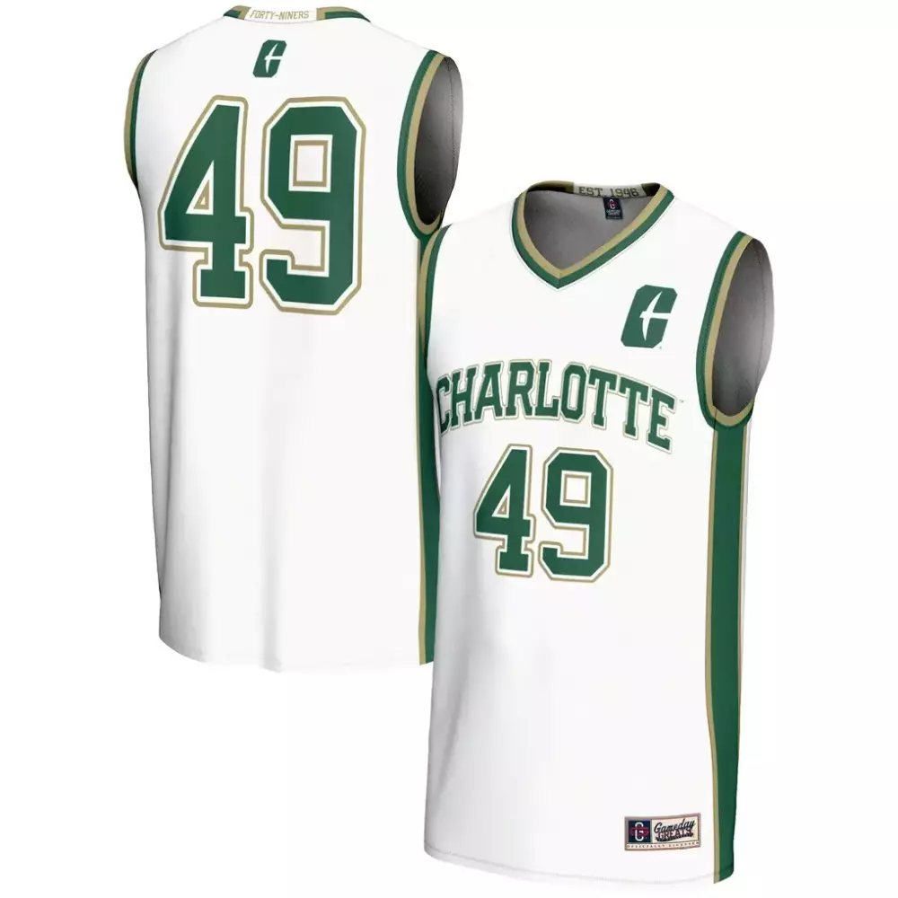 Charlotte 49ers Gameday Greats Youth Basketball Jersey | White Fashion Fan Gear | For Youth