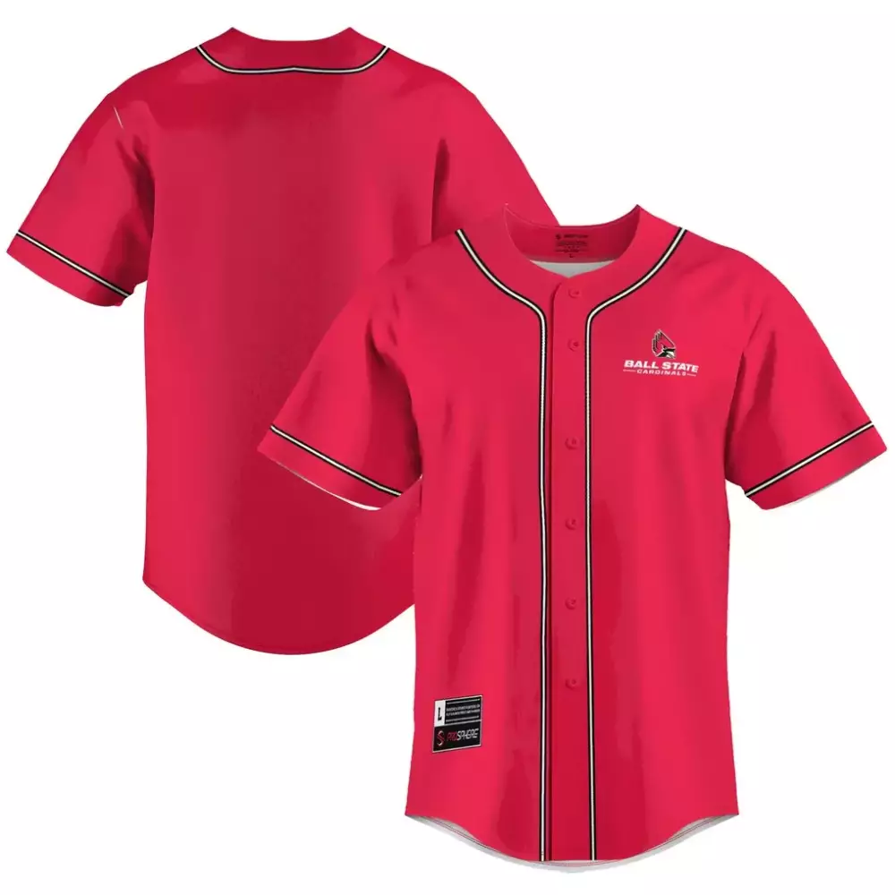 Ball State Cardinals Gameday Greats Lightweight Baseball Jersey | Cardinal Color | Fan Gear for Men, Women & Youth