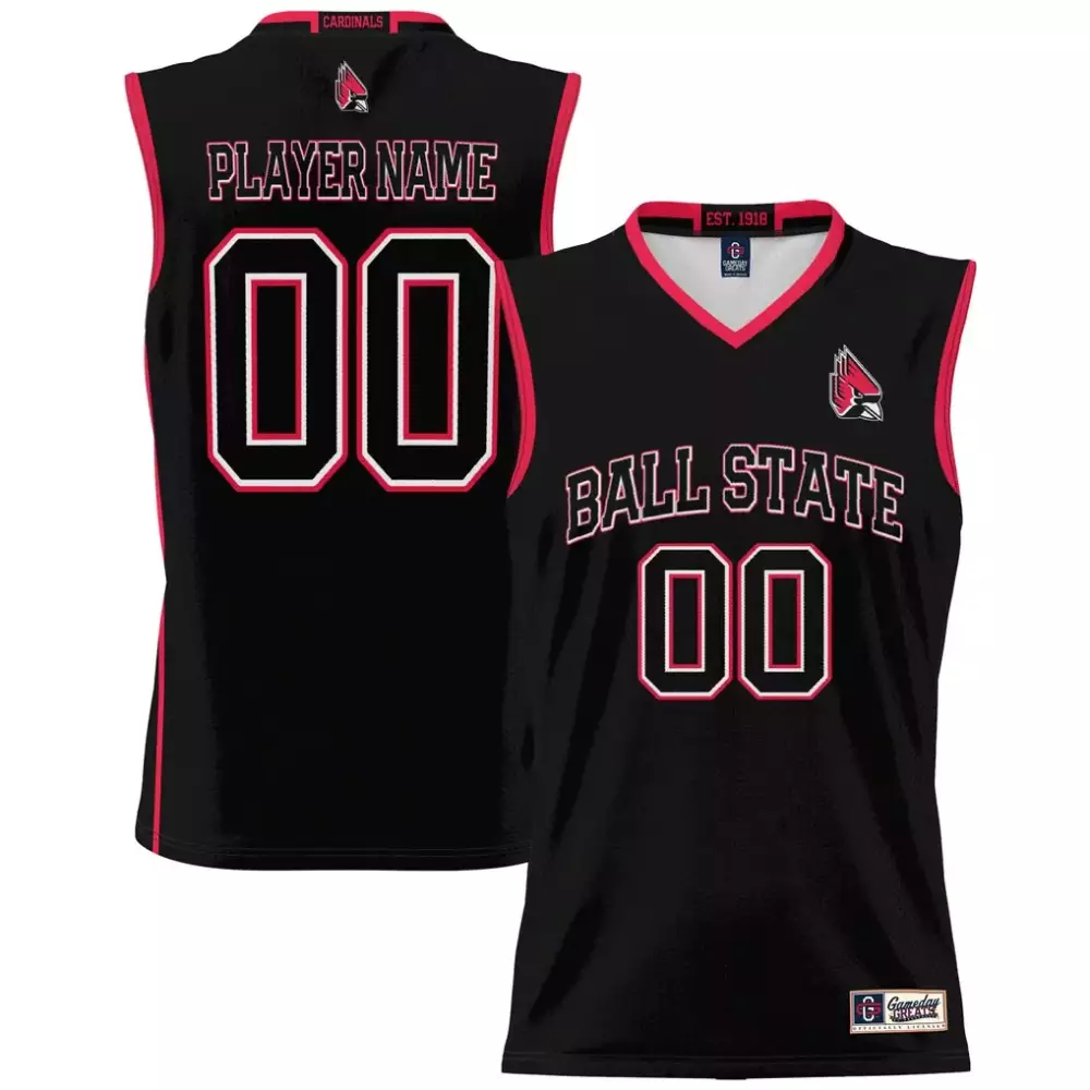Ball State Cardinals Gameday Greats NIL Pick a Player Lightweight Men's Basketball Jersey | Black Color | Fan Gear for Men, Women & Youth