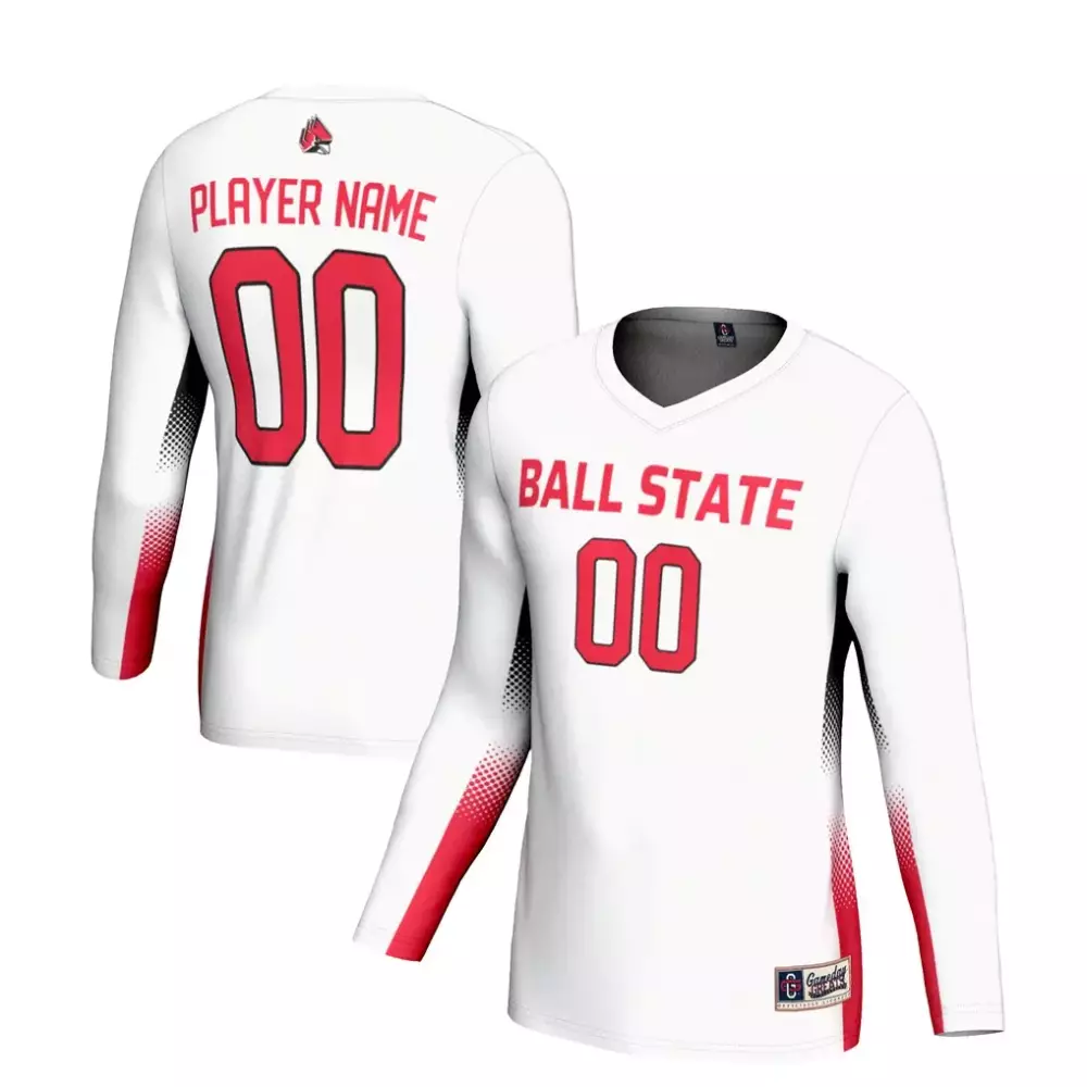 Ball State Cardinals Gameday Greats Unisex NIL Lightweight Volleyball Jersey | White Color | Fan Gear for Men, Women & Youth