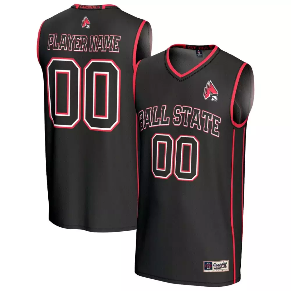 Ball State Cardinals Gameday Greats Youth NIL Pick a Player Lightweight Men's Basketball Jersey | Black Color | Fashion Fan Gear | For Men, Women & Youth