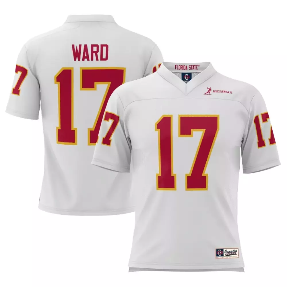 Charlie Ward Florida State Seminoles Gameday Greats Heisman Football Jersey | White Color | Fan Gear for Men, Women & Youth