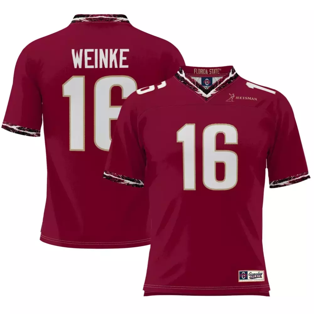 Chris Weinke Florida State Seminoles Heisman Football Jersey | Garnet Style | Fan Gear for Men, Women & Youth