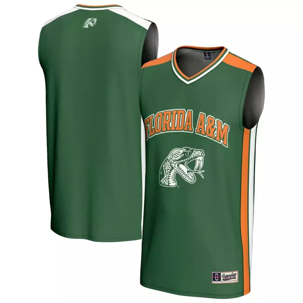 Florida A&M Rattlers Gameday Greats Unisex Spirit Basketball Jersey | Green | Fashion Fan Gear for Men, Women & Youth
