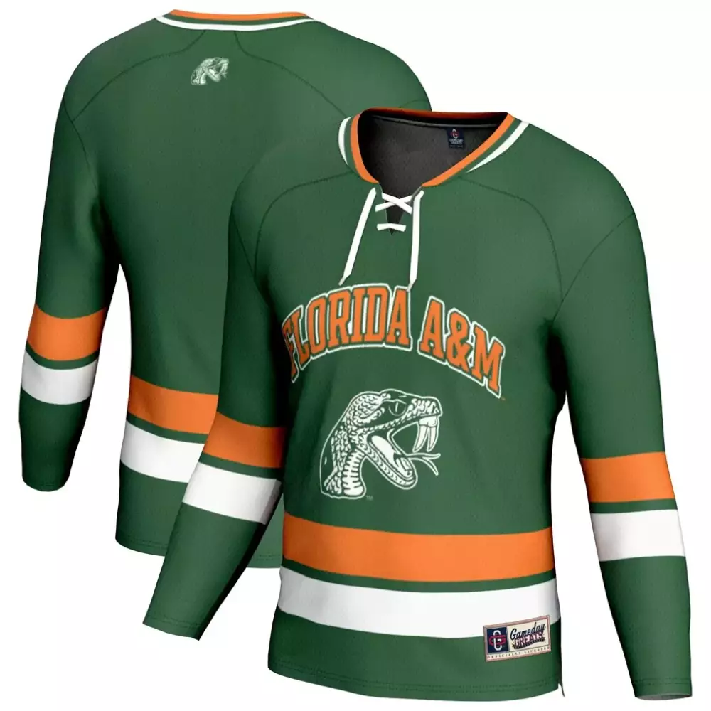 Florida A&M Rattlers Gameday Greats Youth Spirit Hockey Jersey | Green | Fashion Fan Gear for Men, Women & Youth