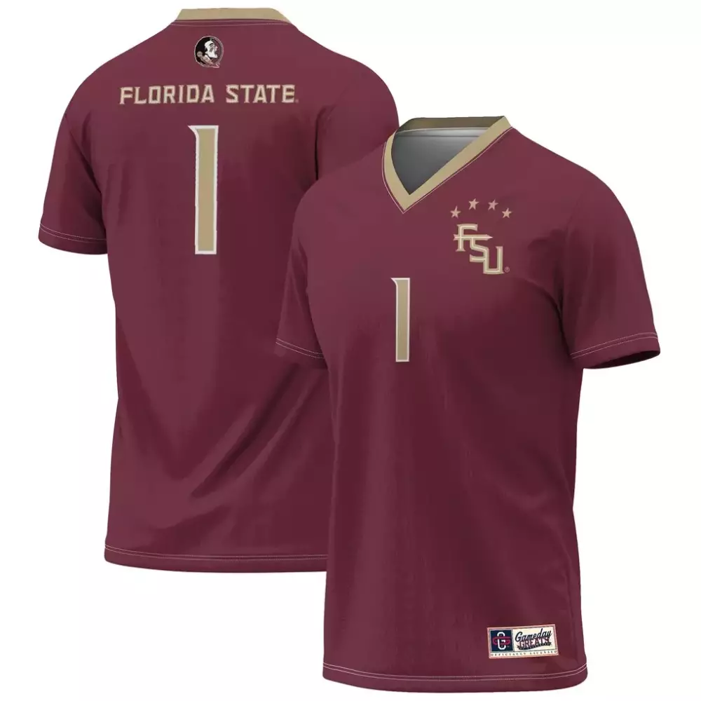 Florida State Seminoles Gameday Greats 2023 NCAA Women's Soccer National Champions Four Star Fashion Jersey Garnet | For Men, Women & Youth