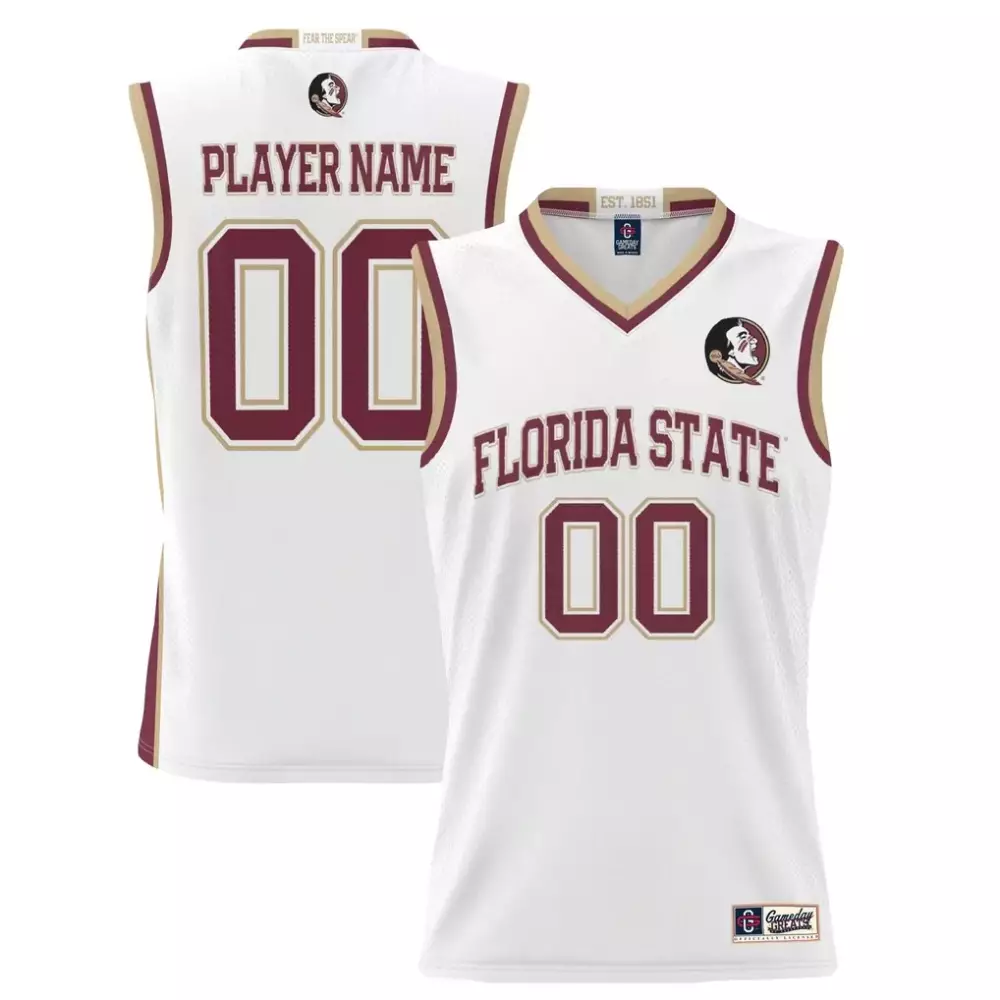Florida State Seminoles Youth NIL Lightweight Women's Basketball Jersey | White | Replica Fan Gear | For Men, Women & Youth