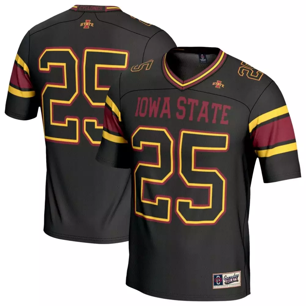 Iowa State Cyclones Gameday Greats Youth Lightweight Collegiate Football Fashion Jersey | Black | Fan Gear for Game Day | For Men, Women & Youth