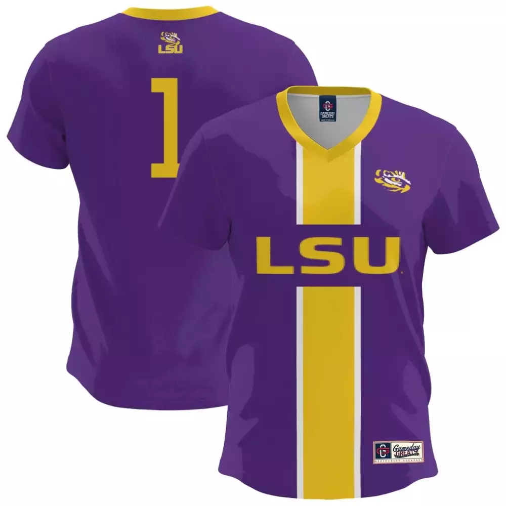 LSU Tigers Gameday Greats Lightweight Soccer Fashion Jersey | Purple | Stylish Fan Gear for Men, Women & Youth