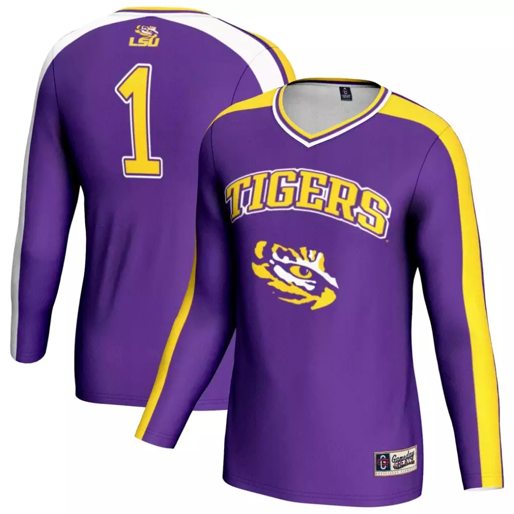 LSU Tigers Gameday Greats Unisex 1 Lightweight Volleyball Fashion Jersey | Purple | Fan Gear for Men, Women & Youth