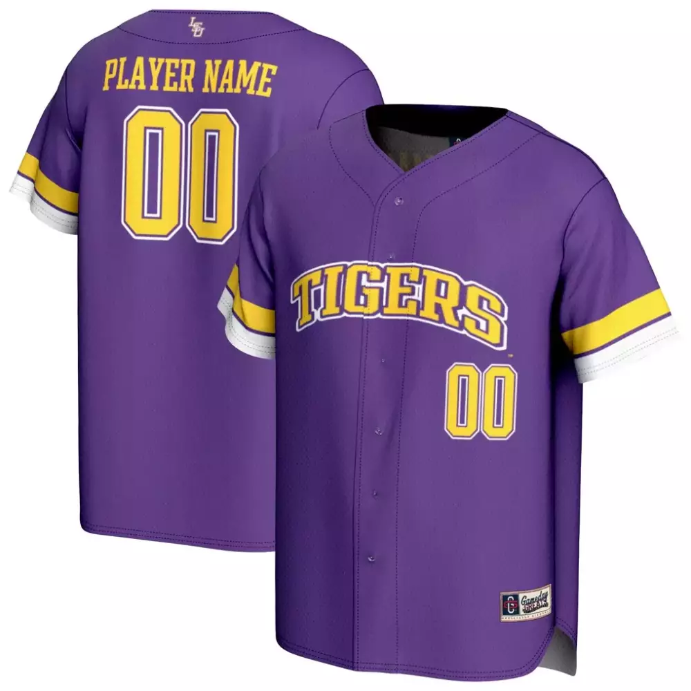 LSU Tigers Gameday Greats Unisex NIL Pick a Player Baseball Lightweight Jersey | Purple | Fan Gear for Men, Women & Youth